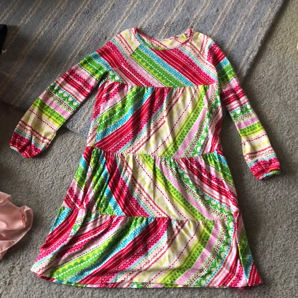 Garnet Hill kids long sleeve dress size 14